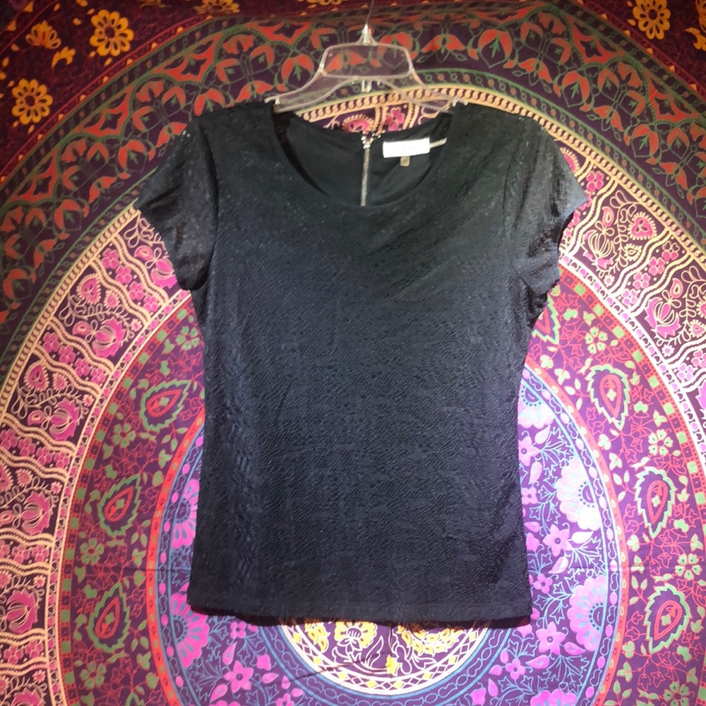 Calvin Klein black cap sleeve top